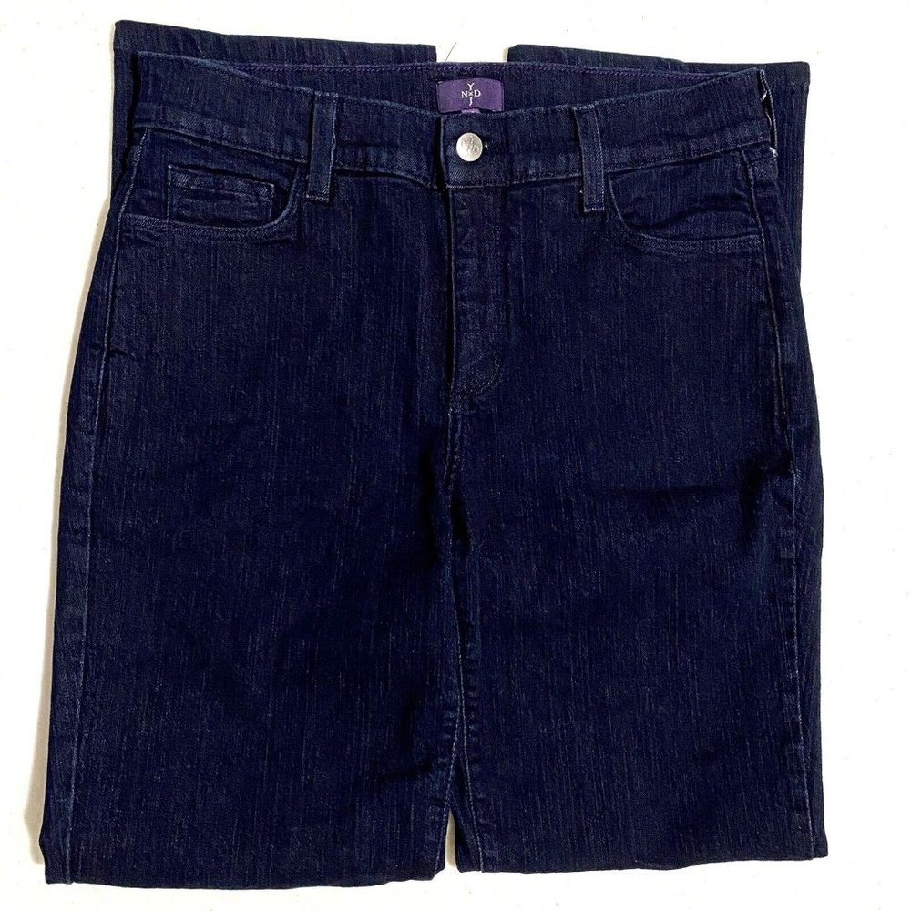 NYDJ Dark Blue Straight-Leg Jeans